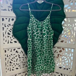 Ava Sky Green and White Mini Dress